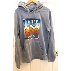 Banff Hoodie M Canada National Park Pullover Hoodie Souvenir Grunge Skate Nature
